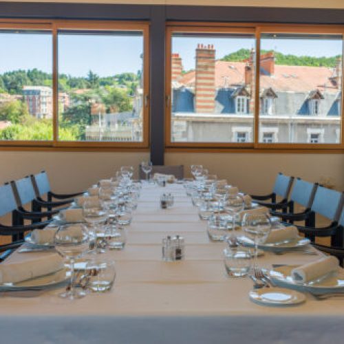 Repas privé en salle panoramique